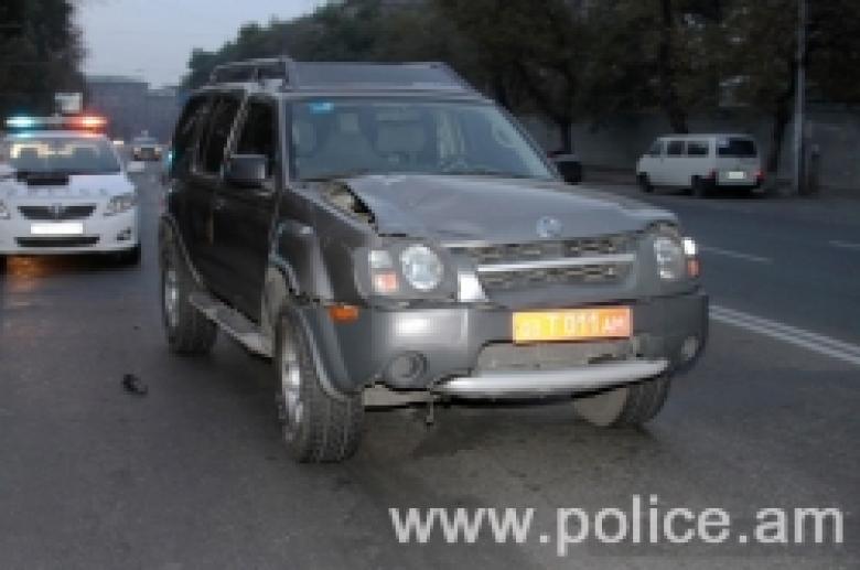 A running-down accident on Grigor Lusavorich street A running-down accident on Grigor Lusavorich street