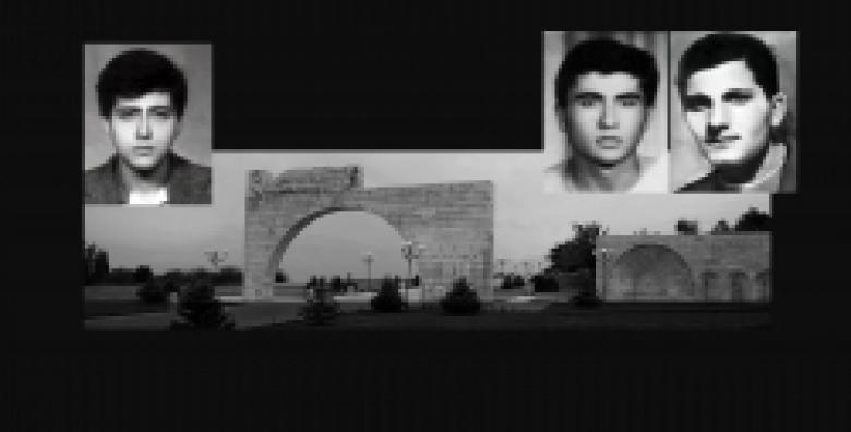 Եռաբլուր պանթեոն. այստեղ անմահներն են, Հայրենիքի նվիրյալները...<br> Դավիթ Ստեփանյան, Արմեն Մանուկյան, Երվանդ Աղաջանյան. նրանք զոհվեցին Հայրենիքի սահմանները պաշտպանելիս (ՏԵՍԱՆՅՈՒԹ) Եռաբլուր պանթեոն. այստեղ անմահներն են, Հայրենիքի նվիրյալները...<br> Դավիթ Ստեփանյան, Արմեն Մանուկյան, Երվանդ Աղաջանյան. նրանք զոհվեցին Հայրենիքի սահմանները պաշտպանելիս (ՏԵՍԱՆՅՈՒԹ)