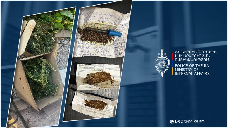 Գյումրու բնակչի տան զննությամբ հայտնաբերվել է 3 կիլոգրամից ավելի մարիխուանայի նմանվող զանգված․ Շիրակի քրեական ոստիկանների բացահայտումը Գյումրու բնակչի տան զննությամբ հայտնաբերվել է 3 կիլոգրամից ավելի մարիխուանայի նմանվող զանգված․ Շիրակի քրեական ոստիկանների բացահայտումը