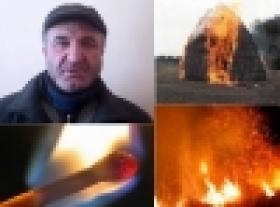 Խոտի դեզերը հրկիզել էր, իր ասելով՝ «խիստ հարբած վիճակում» (ՏԵՍԱՆՅՈՒԹ) Խոտի դեզերը հրկիզել էր, իր ասելով՝ «խիստ հարբած վիճակում» (ՏԵՍԱՆՅՈՒԹ)