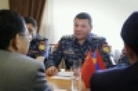 Head of the Police receives the Ambassador Extraordinary and Plenipotentiary of the People
