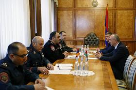 Начальник Полиции принял чрезвычайного и полномочного посла Беларуси в Армении