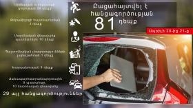 Օպերատիվ իրավիճակը հանրապետությունում ապրիլի 20-ից 21-ը Օպերատիվ իրավիճակը հանրապետությունում ապրիլի 20-ից 21-ը