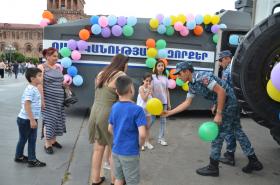 Հունիսմեկյան միջոցառում ոստիկանության զորքերից Հունիսմեկյան միջոցառում ոստիկանության զորքերից