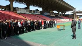 ՆԳՆ ոստիկանության և պարեկային ծառայողները հանձնում են ֆիզիկական պատրաստականության ստուգարքներ ՆԳՆ ոստիկանության և պարեկային ծառայողները հանձնում են ֆիզիկական պատրաստականության ստուգարքներ