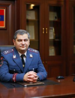 Начальник Главного управления государственной охраны  Полиции Республики Армения полковник полиции Давит Саргсян